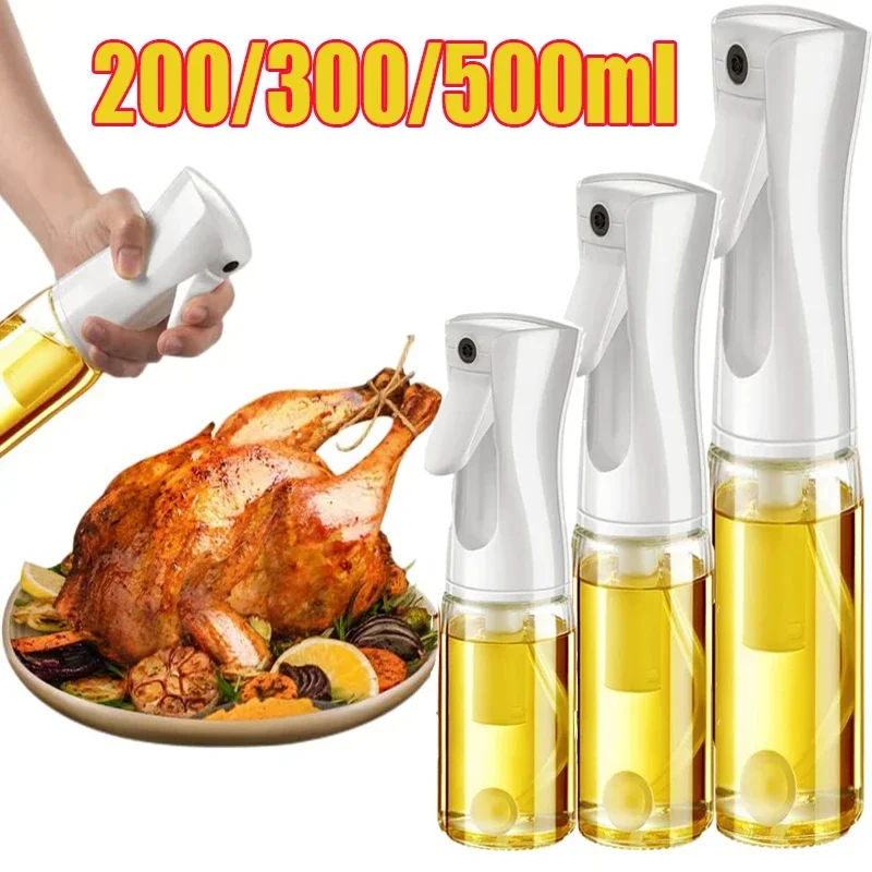 Kitchen Gadgets Oil Spray - オイルスプレーボトル、キッチン用オリーブオイルスプレーヤー、キャンプ、バーベキュー、ベーキング、酢、醤油用、200ml、300ml、500ml
