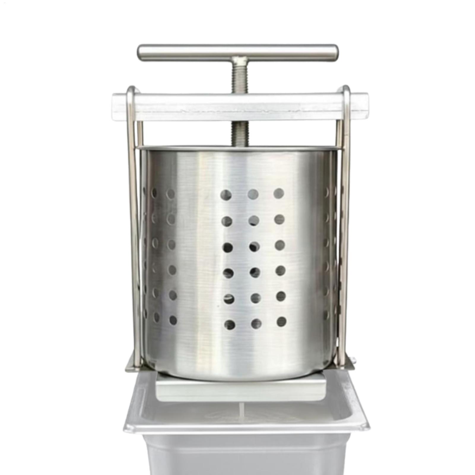Kitchen Gadgets Juicer - 2.5Lステンレス製フルーツワインプレス、手動ハチミツジューサー、グレープやリンゴ用の頑丈なハンドプレス、家庭用キッチンツール