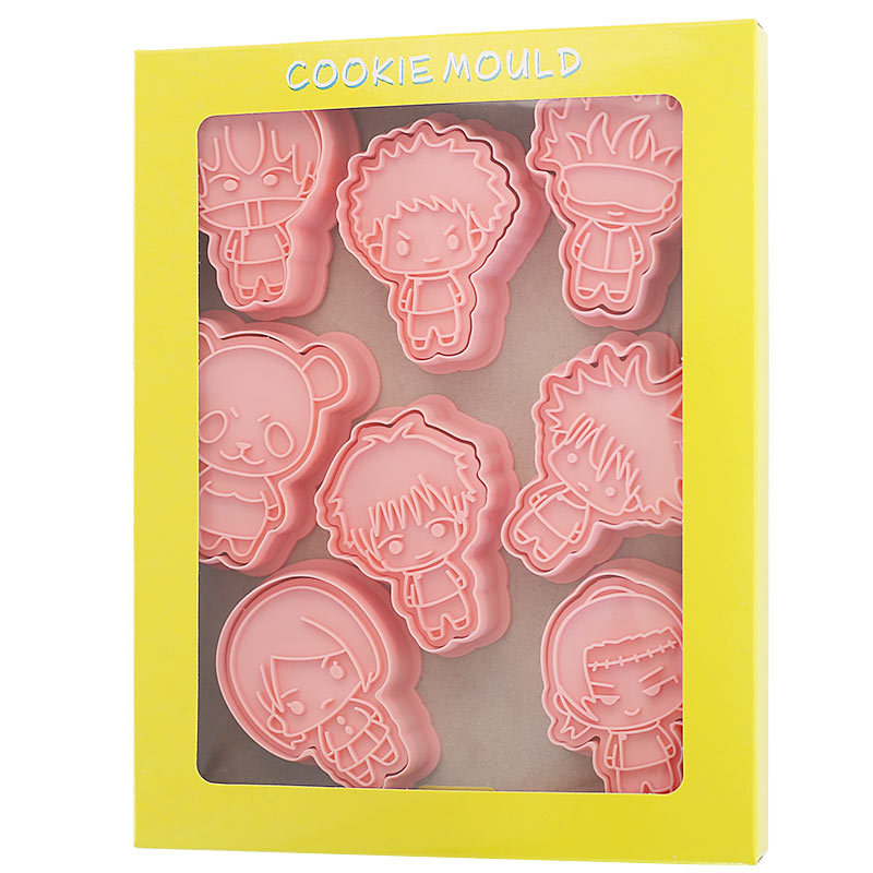 Kitchen Gadgets Aliexpress - 8個入り 呪術廻戦 両面宿儺 漫画アニメキャラクター クッキーカッター ビスケット型