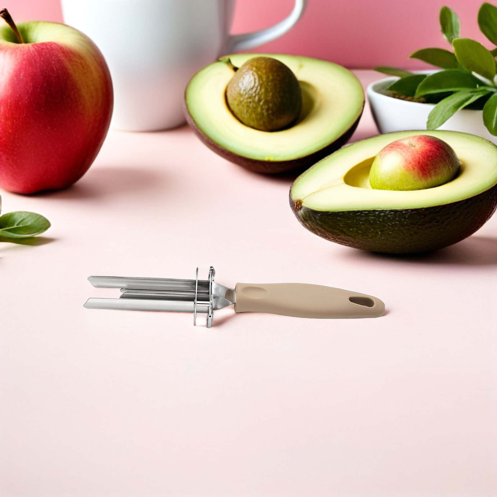 Kitchen Gadgets Kitchen - 芯抜き器、調整可能な直径のピーマン芯抜き器、果物・野菜・桃の種抜き器、キッチンガジェット、食器洗い機対応