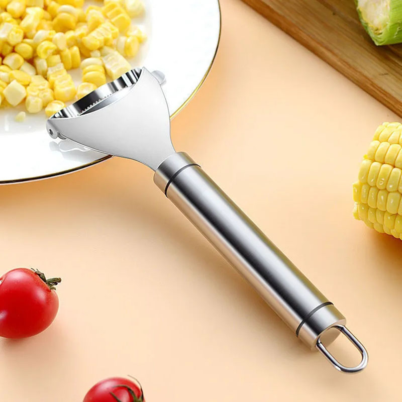 Kitchen Gadgets 2022 - 2022 新キッチンコーンツールアーティファクトステンレス鋼プレーナー家庭用手動皮むき脱穀機メロンフルーツナイフトウモロコシガジェット