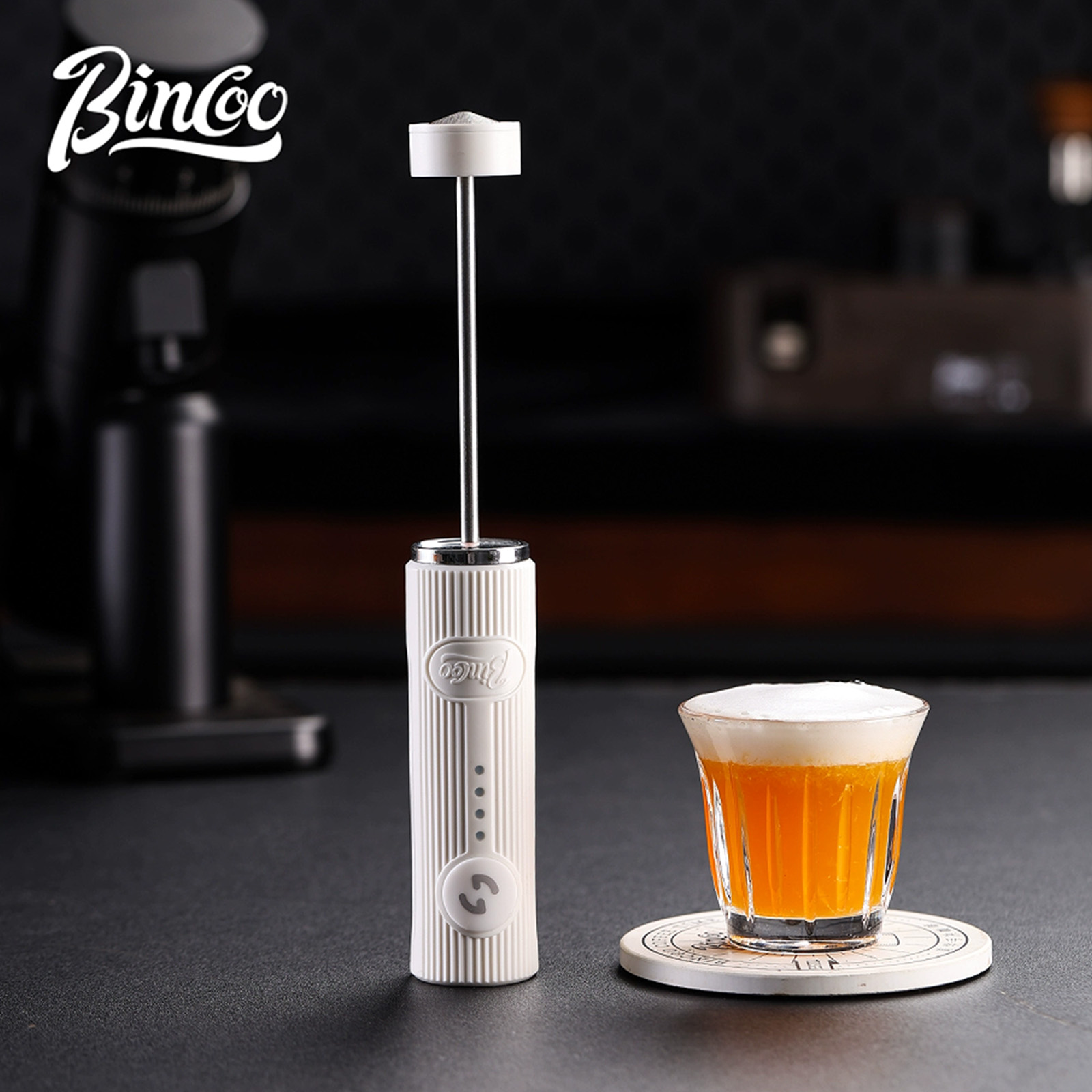 Kitchen Gadgets Website - Bincoo 新しいミルクフォーマーコーヒー泡立て器ミキサー電動ブレンダーエッグビーターミニ泡立て器ハンドルスターラーカプチーノメーカー調理ツール