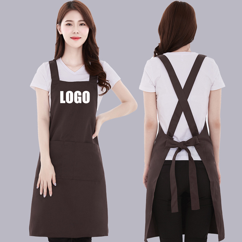 Kitchen Gadgets Trending - 女性用カスタムロゴ付きキッチンエプロン,ワークドレス,韓国スタイル,ファッションエプロン,ケータリング,クリーニングよだれかけ,ネイルマン,プリントデザイン