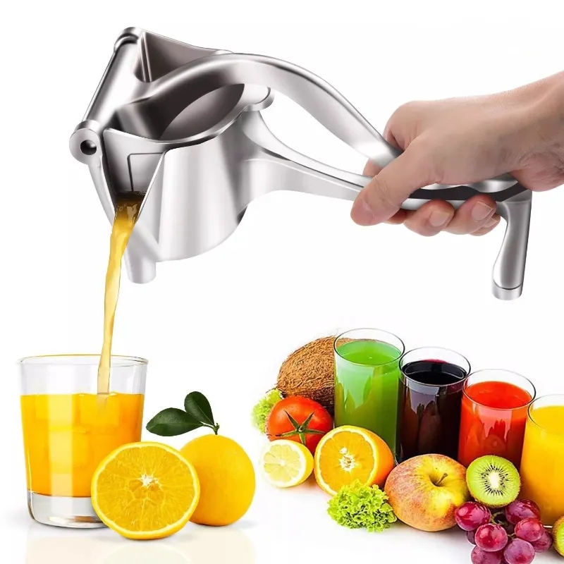 Kitchen Gadgets Juicer - 2026年式 手動ジュース絞り器 アルミ合金製 ハンドプレッシャージューサー ザクロ オレンジ