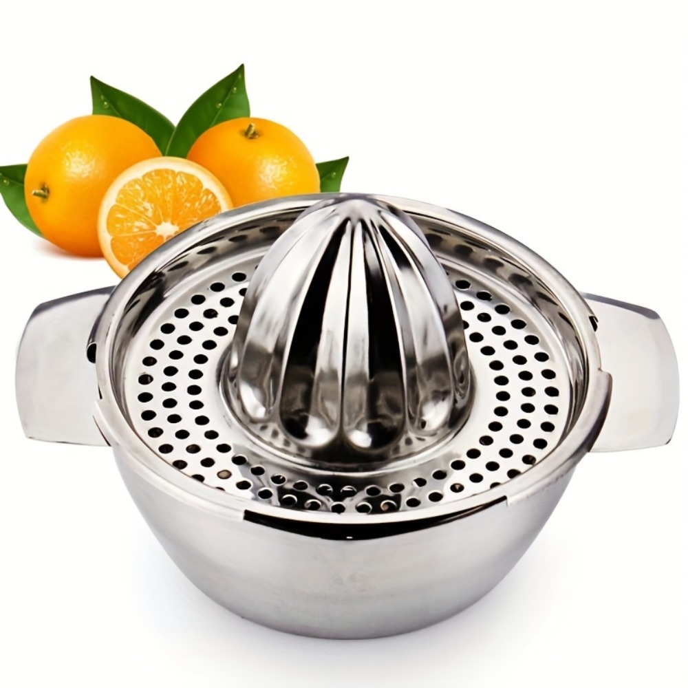 Kitchen Gadgets Juicer - ステンレス製手動柑橘類ジューサー - 43.96オンスの頑丈なプレス、オレンジ/レモン/ザクロ用、食器洗い機対応キッチンツール