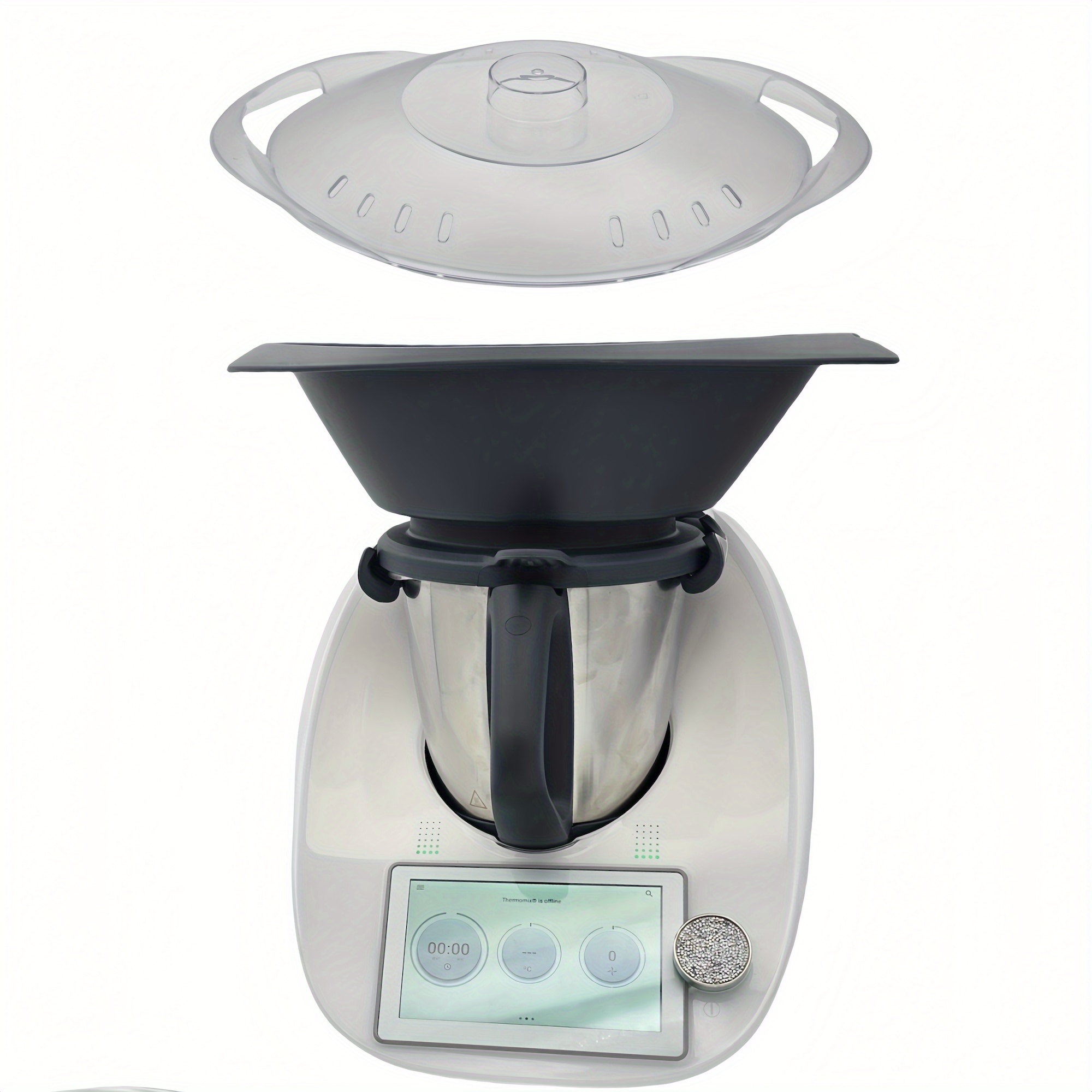 Kitchen Gadgets Thermomix - 目に見える透明カバー、上部カバーハンドル付きスチーマーボウルカバー、サーモミックス TM5 TM6 TM31 に適しています