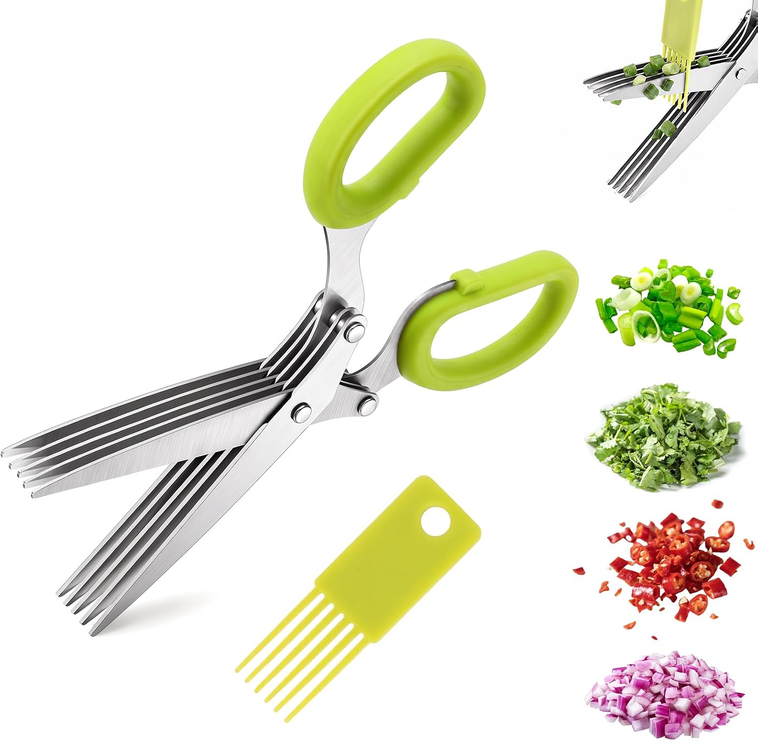 Herb Scissors 5 Blade - 2027年新発売のハーブ用ハサミ、5枚の厚みのある鋭利な刃付き