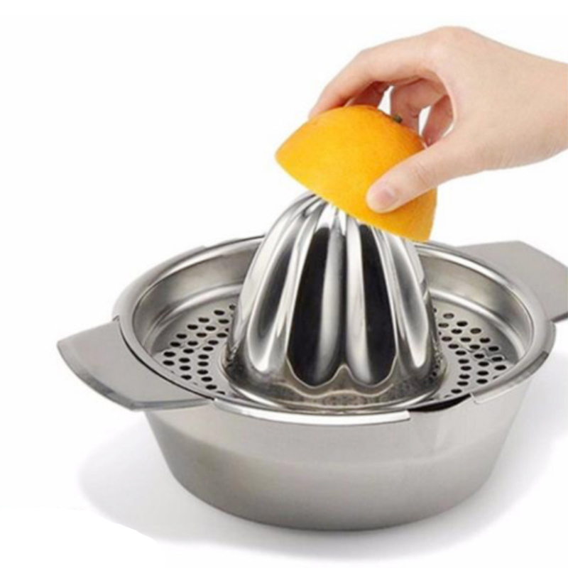 Kitchen Gadgets Juicer - ポータブルレモンオレンジ手動フルーツジューサー 304 ステンレス鋼キッチンアクセサリーツール柑橘類生ハンドプレスジュースメーカー