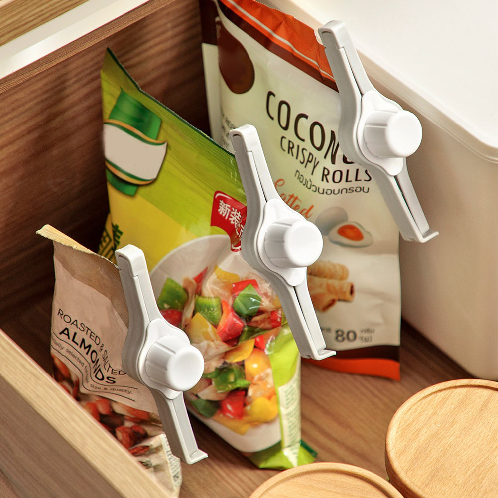 Kitchen Gadgets Latest - 食品袋シールクリップ注ぎ口ポータブル軽量シールクリップキッチン家庭用