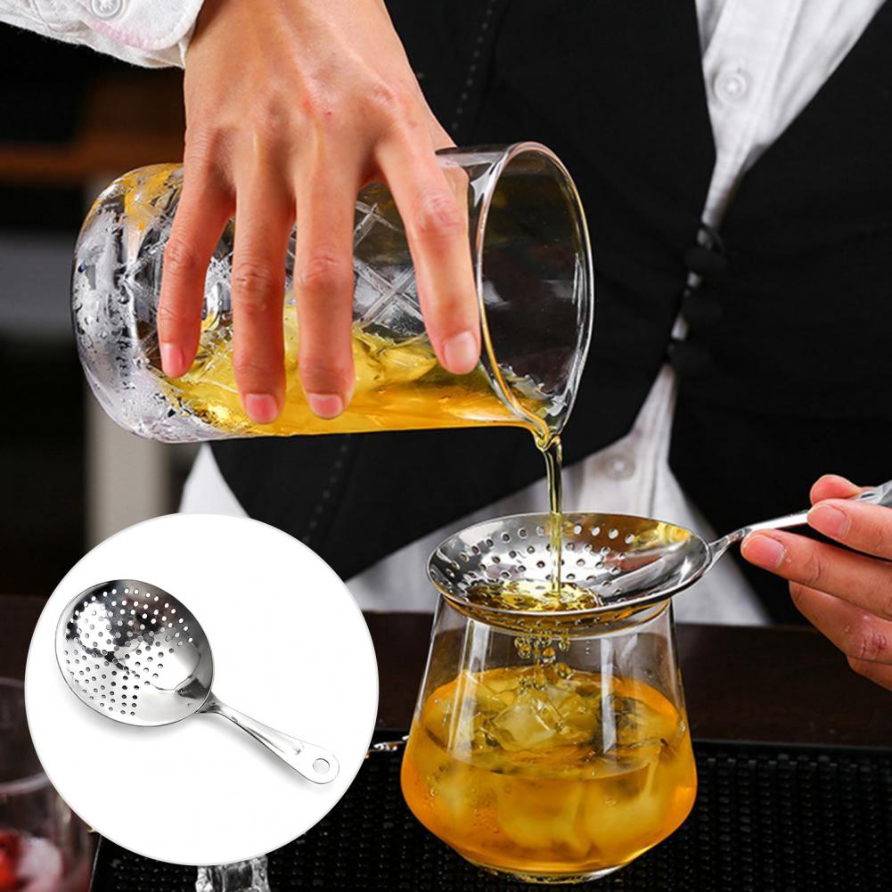 Kitchen Gadgets Save Time - 16cmジュレップストレーナー、時間短縮、ステンレス製、携帯用カクテルストレーナースプーン、キッチンガジェット、バーテンダーツール、バー用
