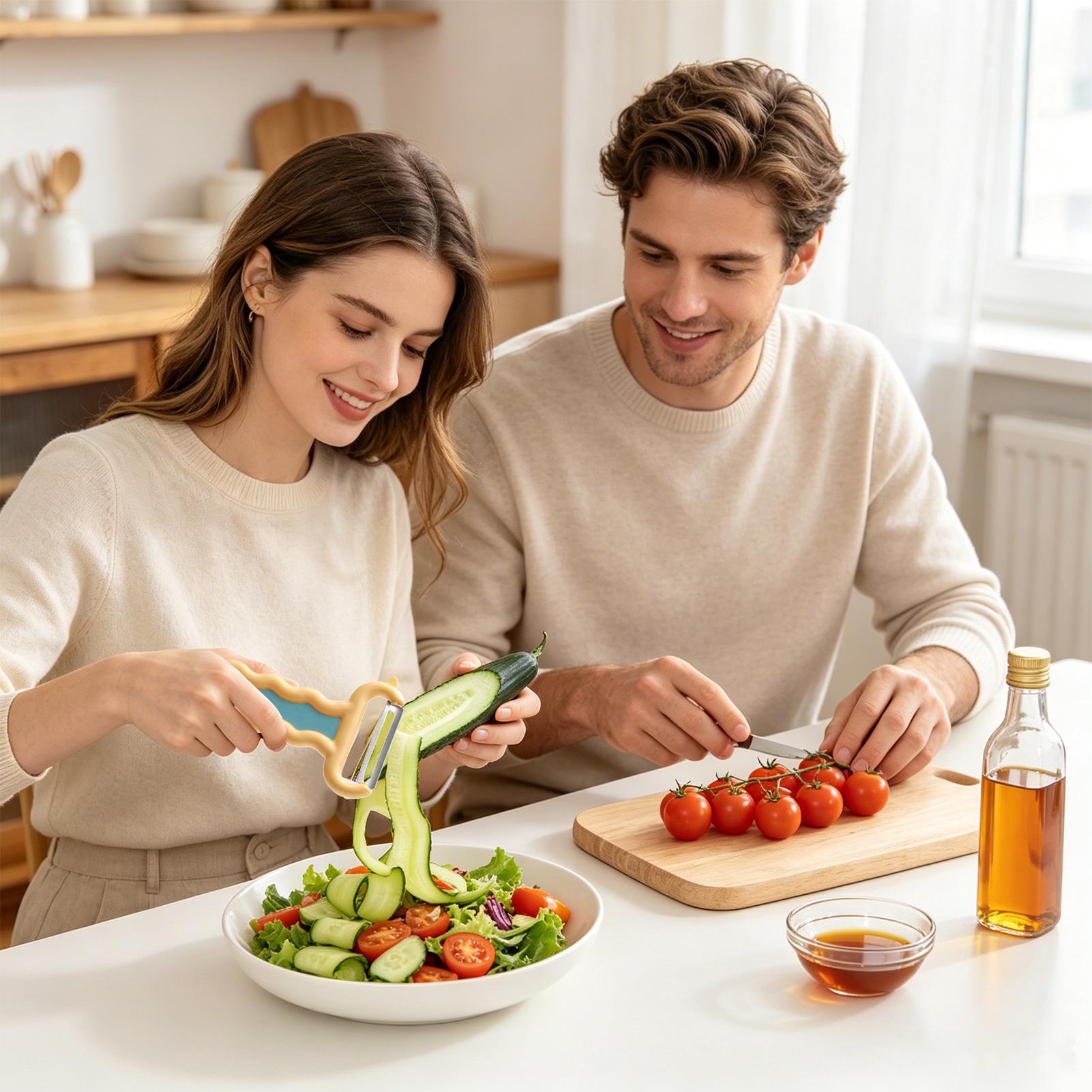 野菜ピーラー ハンドヘルドキッチンガジェット 野菜スライサー - Kitchen Gadgets Men のレビューと価格