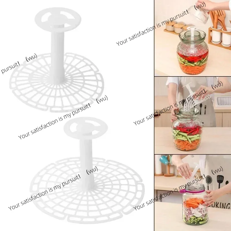 プラスチック製の押し留め式ホルダー、ピクルス瓶、韓国産キムチ - Kitchen Gadgets Made In Usa のレビューと価格