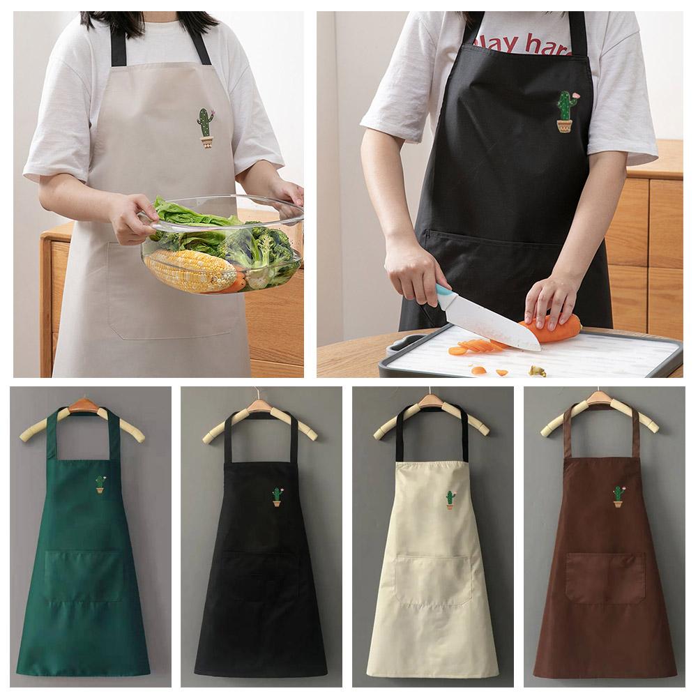 男性と女性のための大きなポケット付きキッチンエプロン、耐油性 - Kitchen Gadgets Trending のレビューと価格