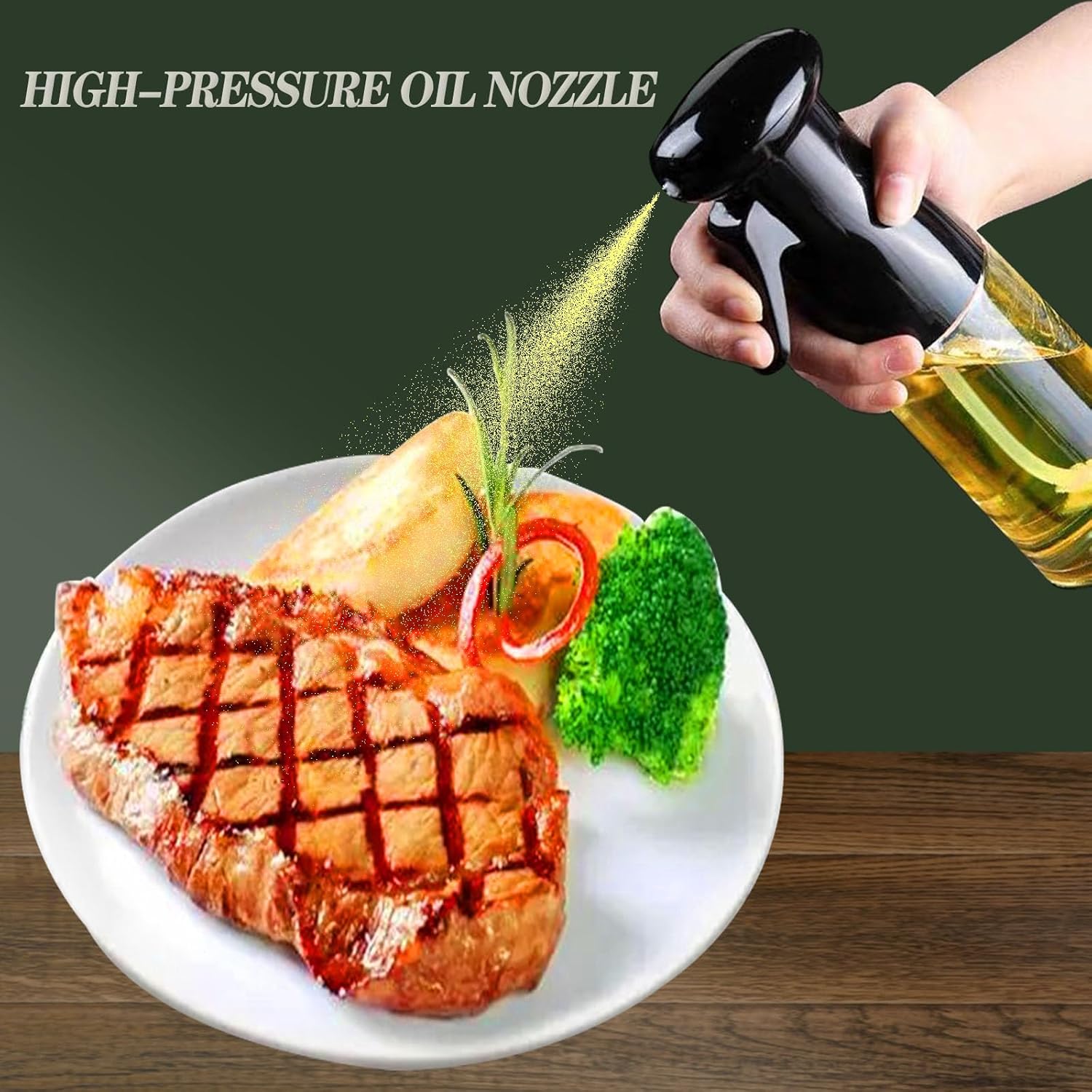 200/300mlオイルスプレーボトル、BBQ調理用オリーブ - Kitchen Gadgets Oil Spray のレビューと価格
