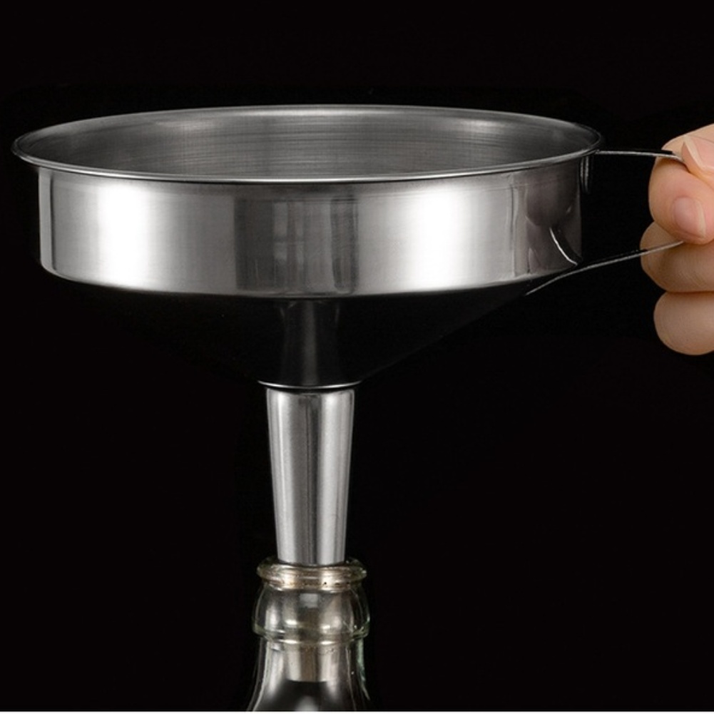 1Pc ステンレス鋼食用油漏斗広口キッチンアクセサリーバービ - Kitchen Gadgets Latest のレビューと価格
