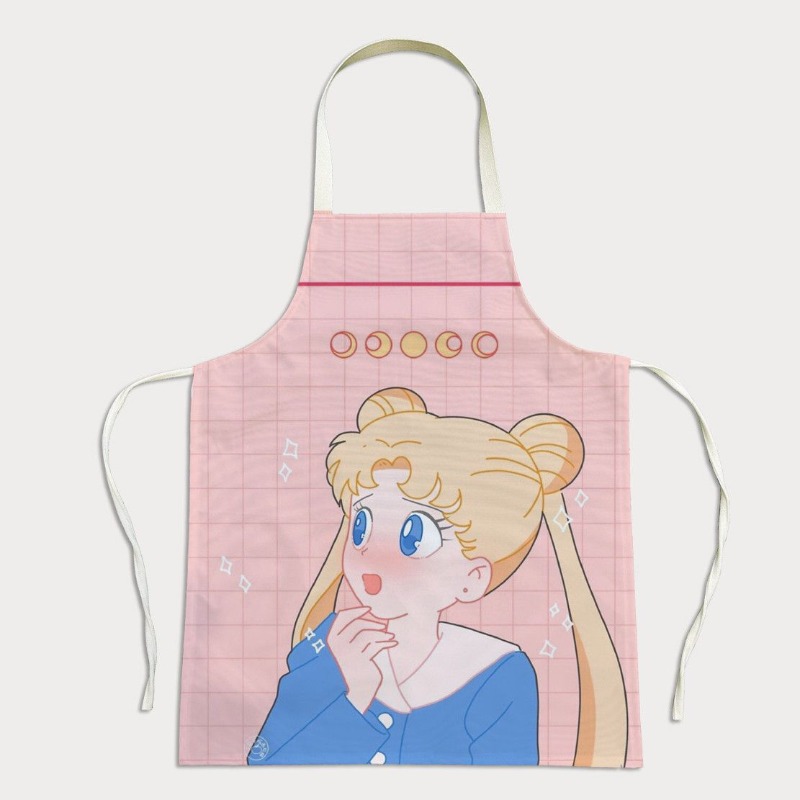 セーラームーンエプロン、キュートでファッショナブル、クリエイ - Kitchen Gadgets Trending のレビューと価格
