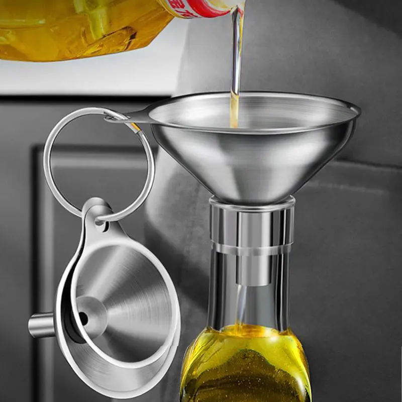 3 個のステンレス鋼キッチン漏斗セットボトル充填用ミニ金属漏 - Kitchen Gadgets Latest のレビューと価格