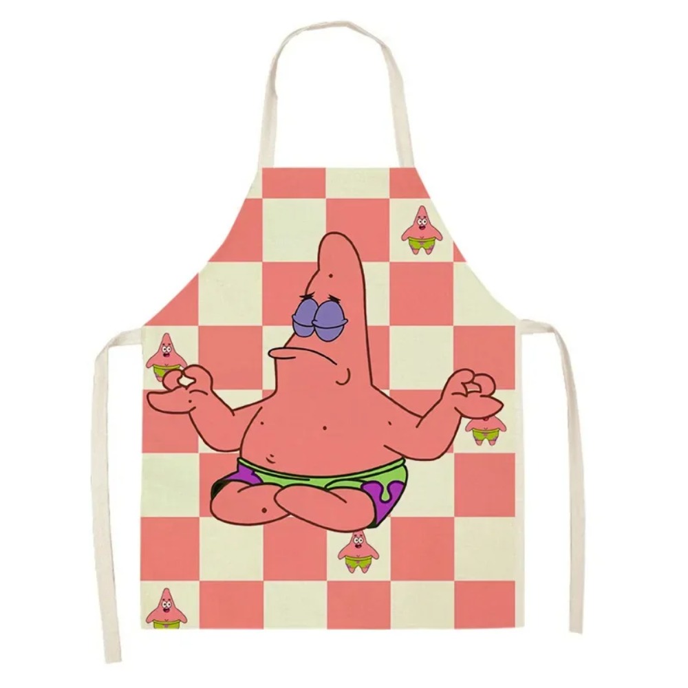 スポンジボブ パトリック キッチンエプロン 大人用 リネンビ - Kitchen Gadgets Latest のレビューと価格