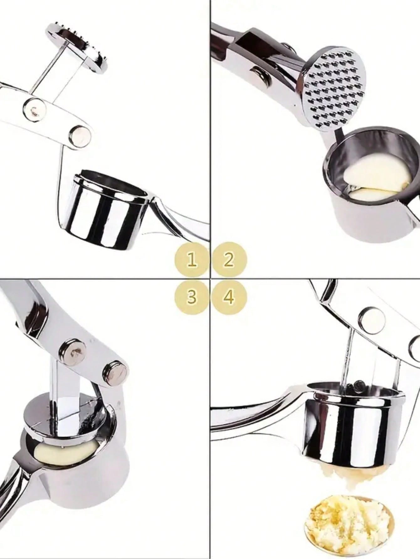 1個入り、ガーリックプレス、洗えるガーリッククラッシャー、ジ - Kitchen Gadgets Juicer のレビューと価格