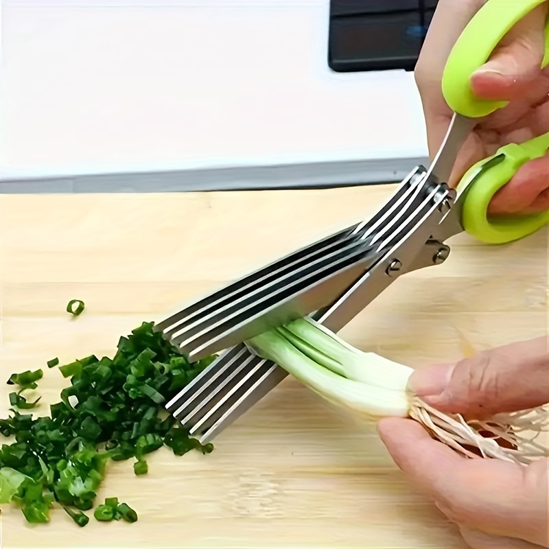 5枚刃シュレッダーはさみ、紙、ハーブ、オフィス、キッチン、工 - Herb Scissors 5 Blade のレビューと価格