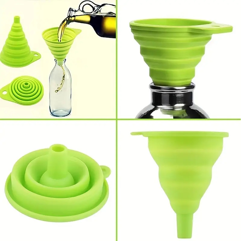 シリコーン折りたたみ漏斗多機能ポータブルミニキッチン格納式油 - Kitchen Gadgets Latest のレビューと価格