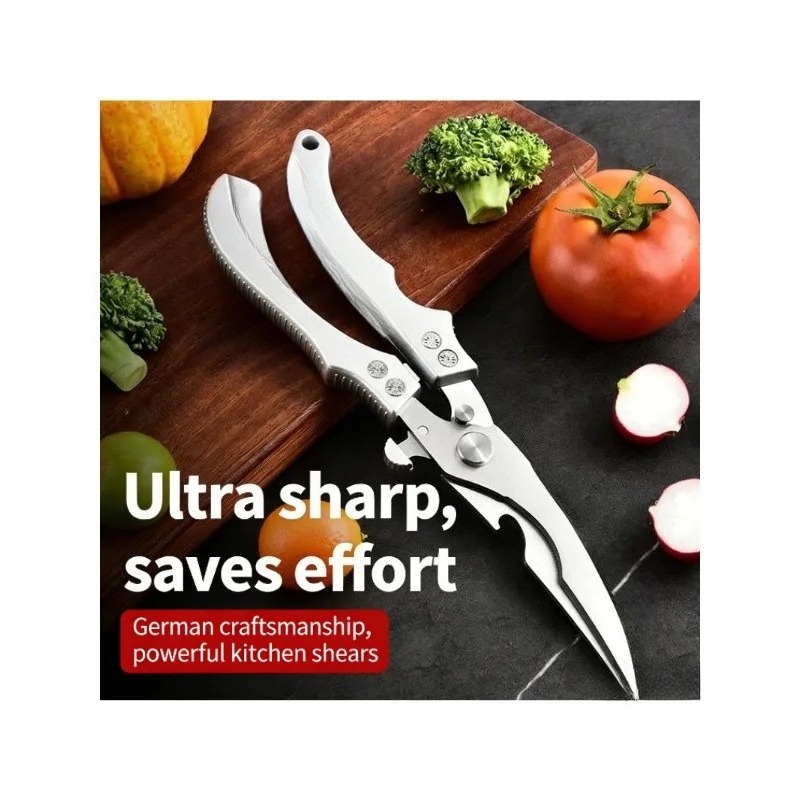 多目的強力はさみ高ステンレス鋼鶏はさみ超鋭利なはさみ魚鶏骨は - Kitchen Gadgets Latest のレビューと価格