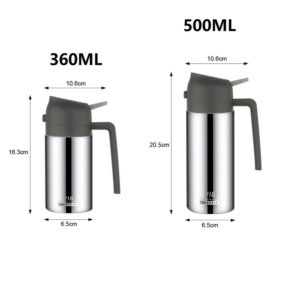 ツーインワンオイルディスペンサー、ステンレス製オイルスプレー - Kitchen Gadgets Oil Spray のレビューと価格