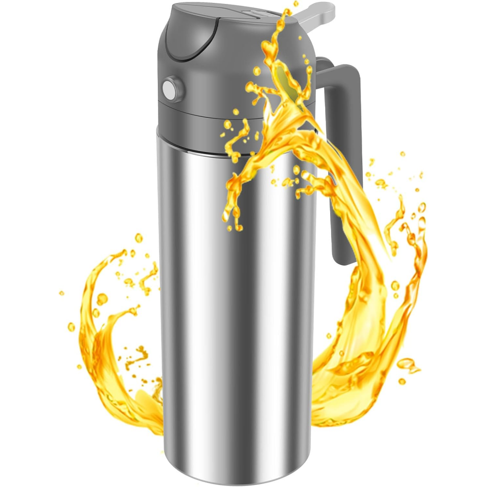 ツーインワンオイルディスペンサー、ステンレス製オイルスプレー - Kitchen Gadgets Oil Spray のレビューと価格