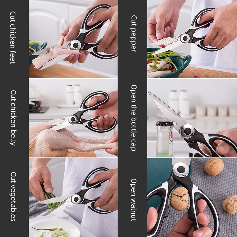 はさみステンレス鋼キッチン家庭用骨はさみ手羽先魚チョッパー栓 - Kitchen Gadgets Latest のレビューと価格