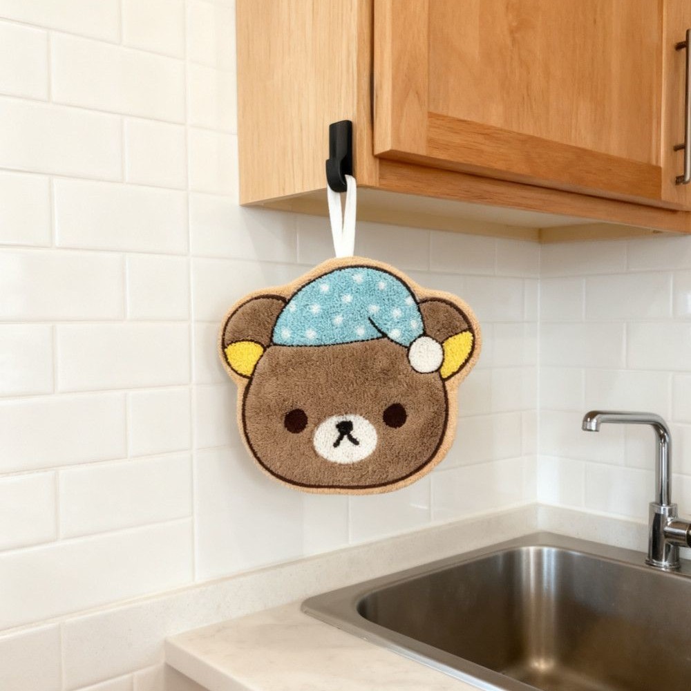 アニメリラックマハンドタオル吊り下げタイプ吸水性小さな正方形 - Kitchen Gadgets Aliexpress のレビューと価格