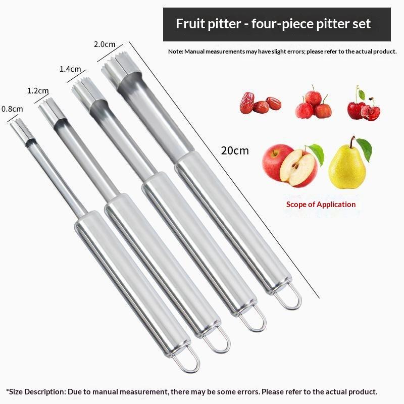 4 個フルーツコアリムーバーカッターキッチンガジェットステン - Kitchen Gadgets Kitchen のレビューと価格