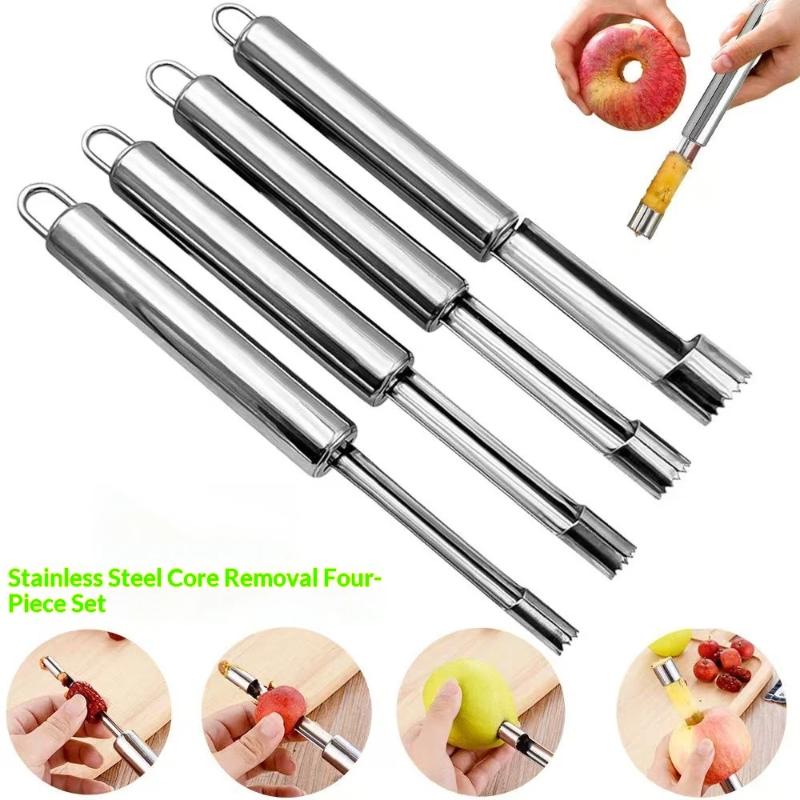 4 個フルーツコアリムーバーカッターキッチンガジェットステン - Kitchen Gadgets Kitchen のレビューと価格
