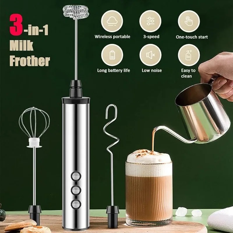 マグパイ3in1ハンドヘルド電動ミルク泡立て器ドリンクミキサ - Kitchen Gadgets Mixer のレビューと価格