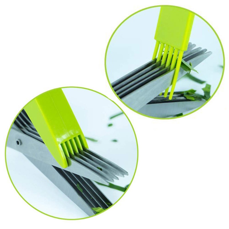 5枚刃付きハーブはさみ キッチンガジェット カッター チョッ - Herb Scissors 5 Blade のレビューと価格