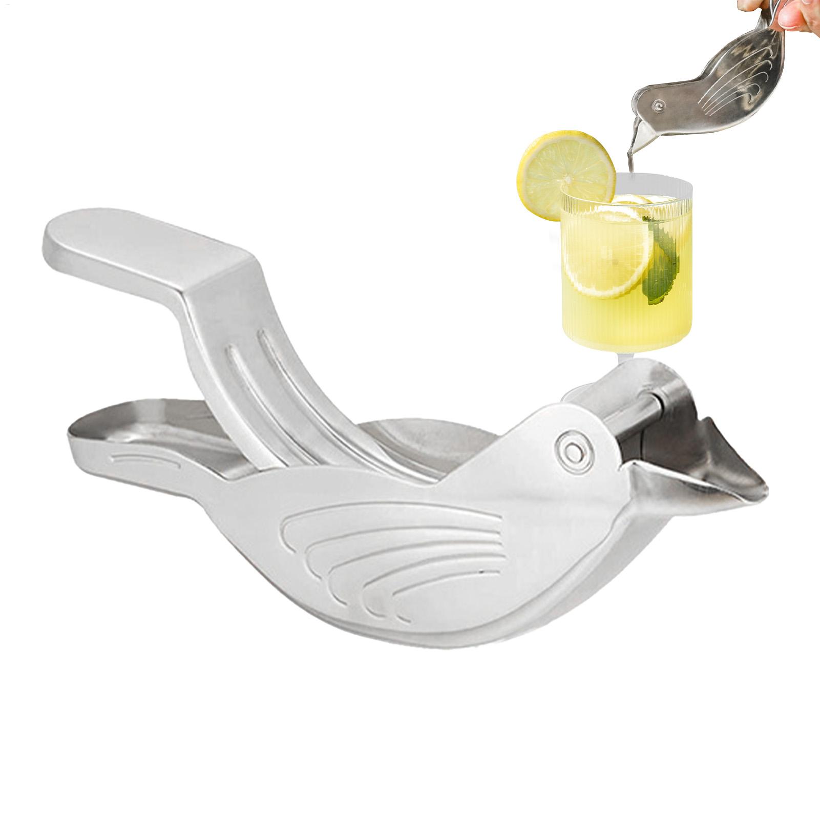 シルバー鳥の形のレモンジューサーステンレス鋼手動シトラス絞り - Kitchen Gadgets Juicer のレビューと価格