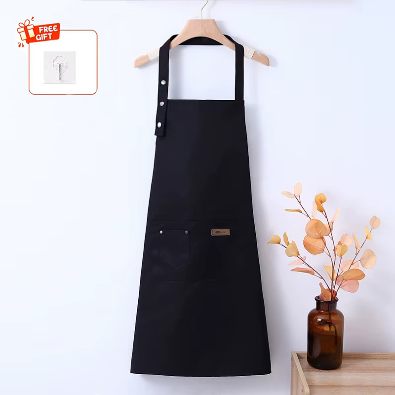 1pc 防水耐油エプロンポケットポリコットン汚れにくいファッ - Kitchen Gadgets Trending のレビューと価格