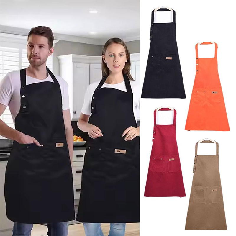 1pc 防水耐油エプロンポケットポリコットン汚れにくいファッ - Kitchen Gadgets Trending のレビューと価格