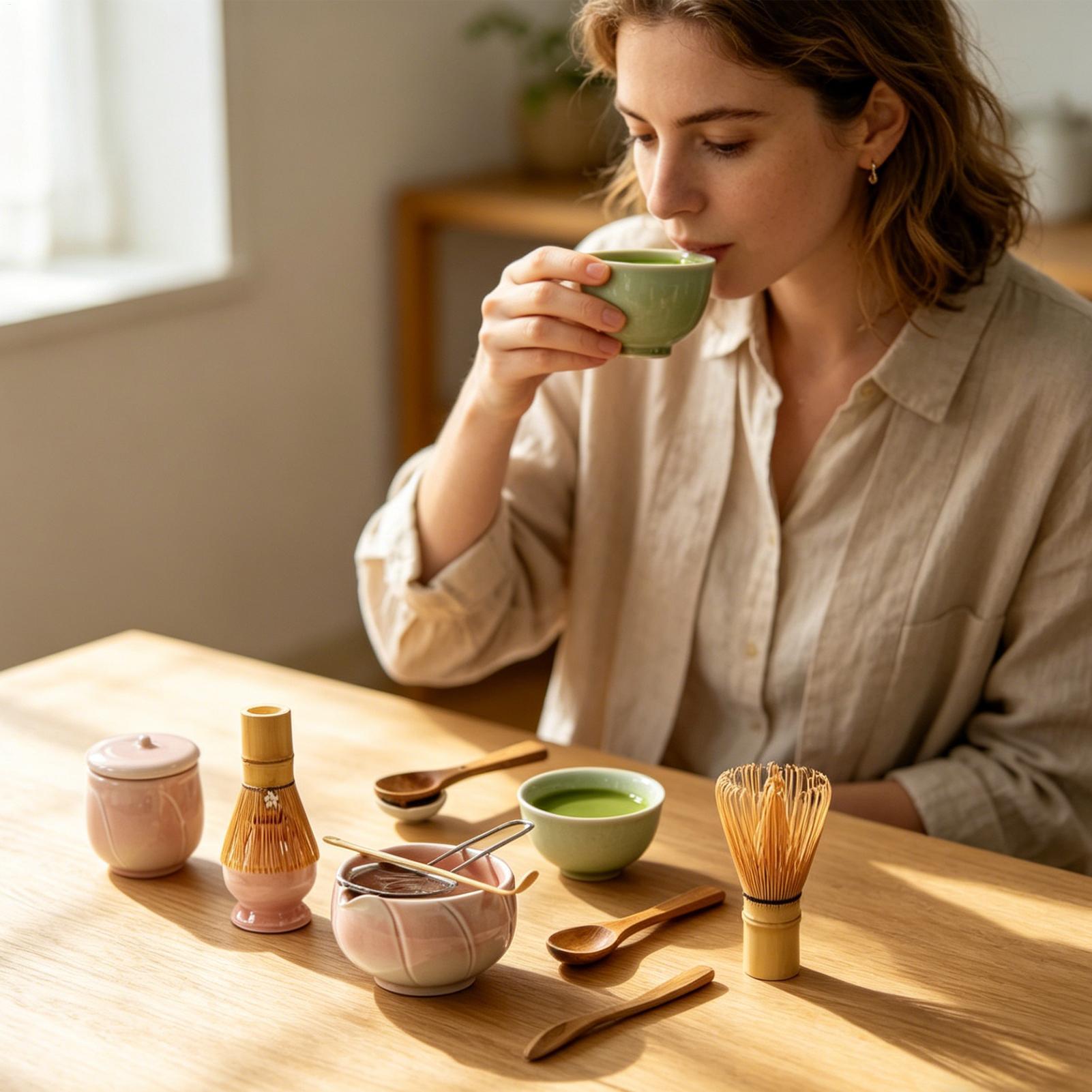 茶筅と茶杓付き陶器製キッチン用品、初心者や愛好家、女性、男性 - Kitchen Gadgets Men のレビューと価格