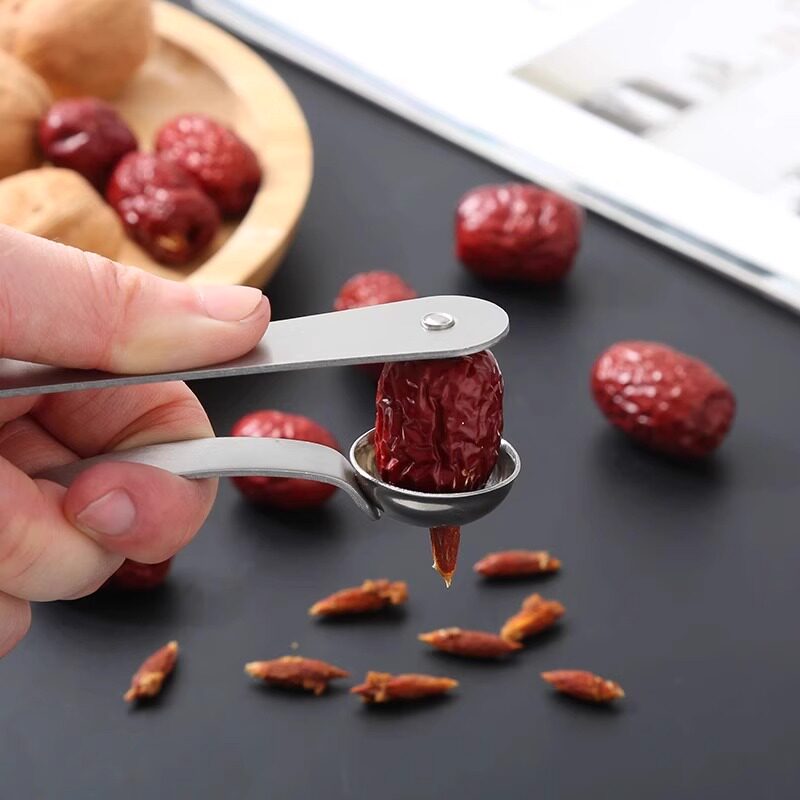 ステンレス製ナツメ種抜き器、手動デーツ種抜き器、携帯用チェリ - Kitchen Gadgets Kitchen のレビューと価格