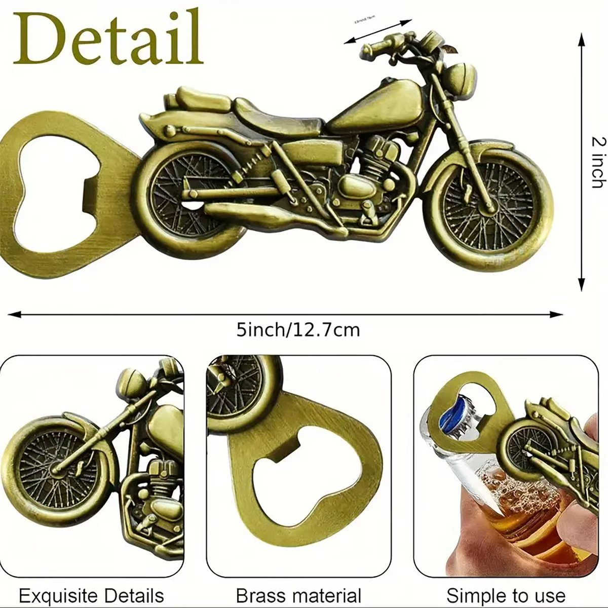 1個入りヴィンテージバイク型ボトルオープナー – キッチンガ - Kitchen Gadgets Vintage のレビューと価格
