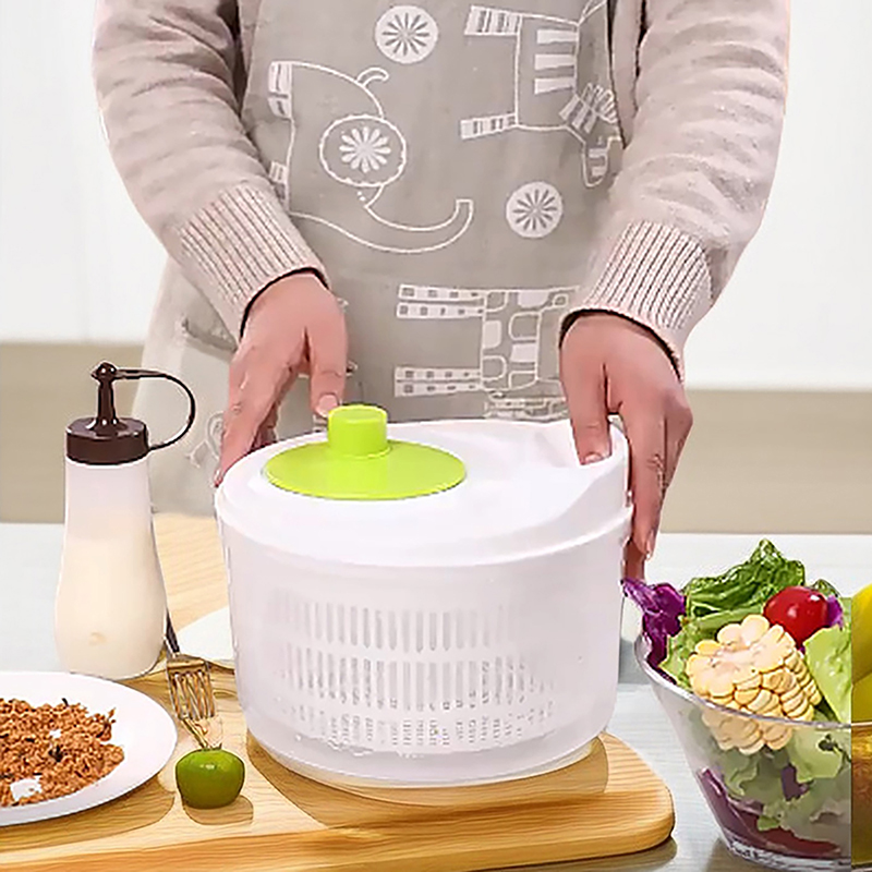 ホットセール野菜脱水機サラダ手動スピンドライヤーキッチンシン - Vegetable Kitchen Gadgets のレビューと価格