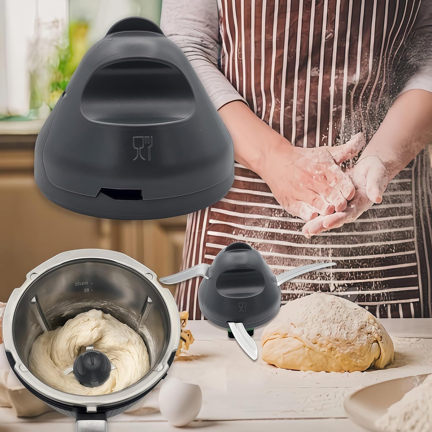 ミキサーブレード、生地練り込みヘッド、生地の汚れからのシーム - Kitchen Gadgets Thermomix のレビューと価格