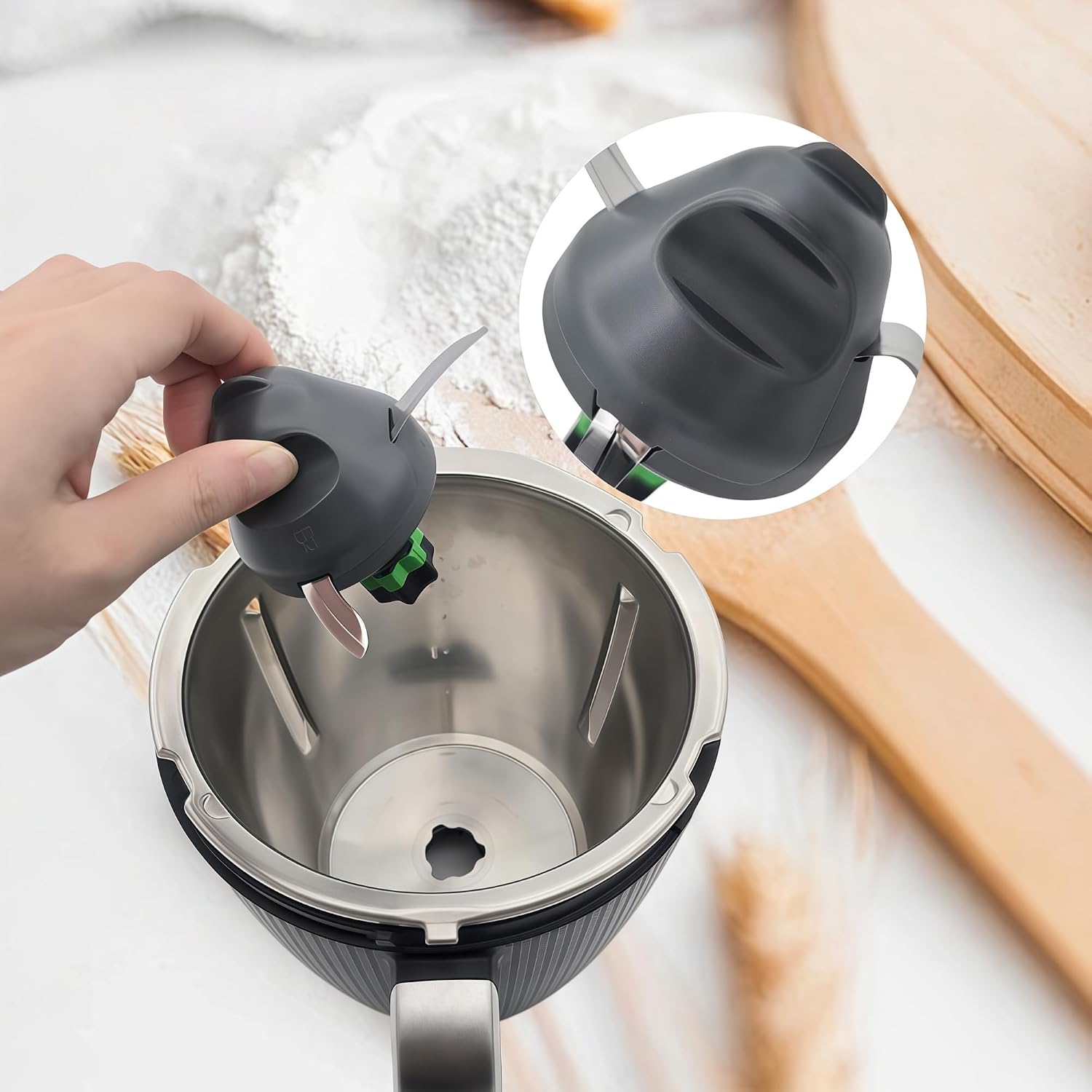 ミキサーブレード、生地練り込みヘッド、生地の汚れからのシーム - Kitchen Gadgets Thermomix のレビューと価格