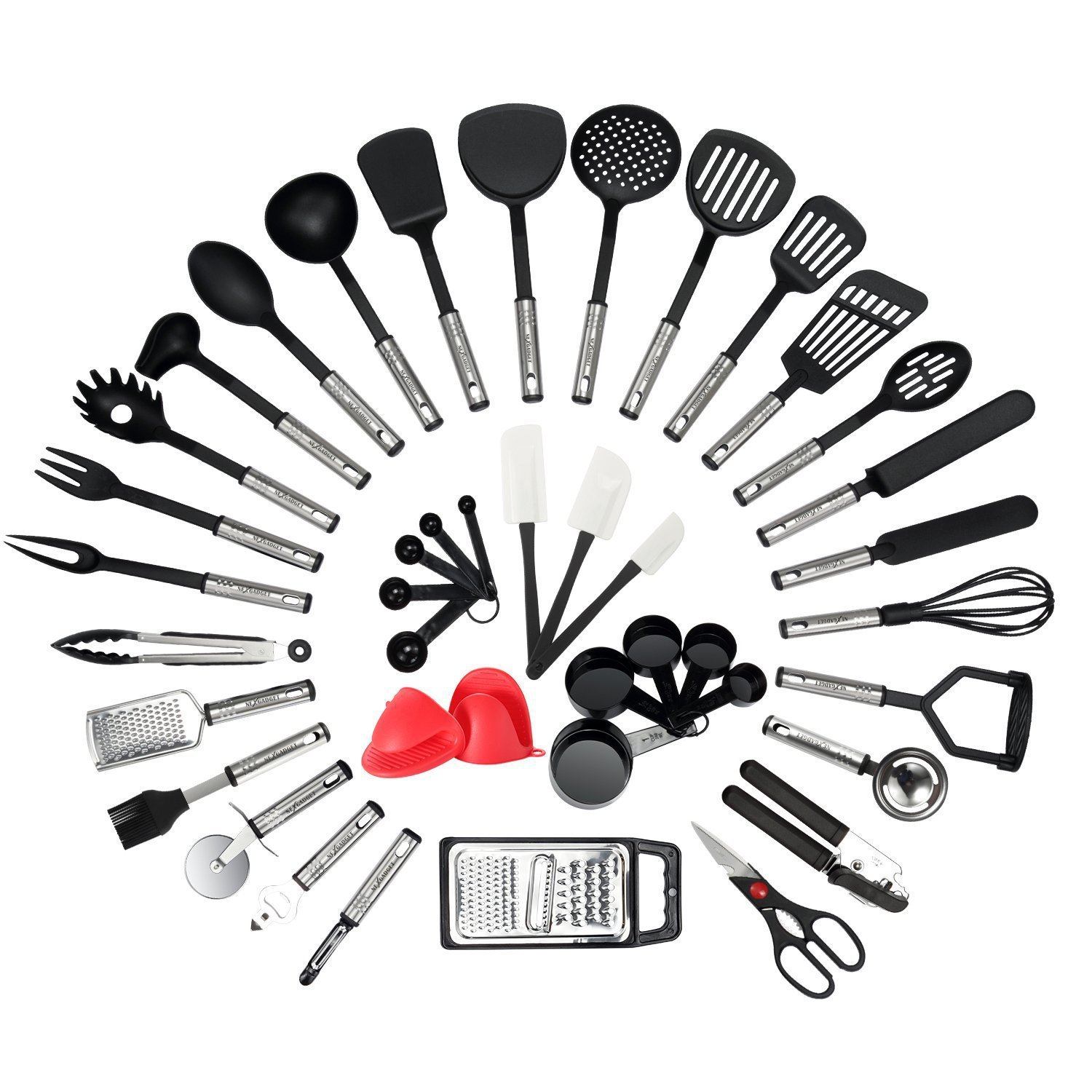 ホットセール42点セット ノンスティック耐熱ナイロンステンレ - Kitchen Gadgets Kitchen のレビューと価格