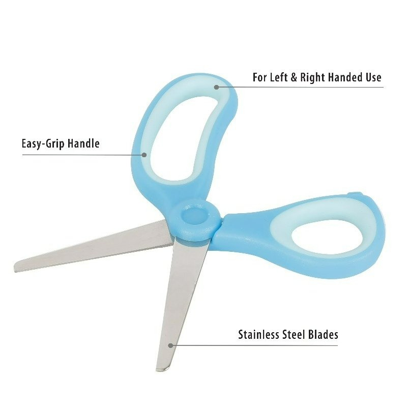 5インチの先端が丸い子供用ハサミ、対象年齢4〜7歳、学用品、 - Herb Scissors 5 Blade のレビューと価格