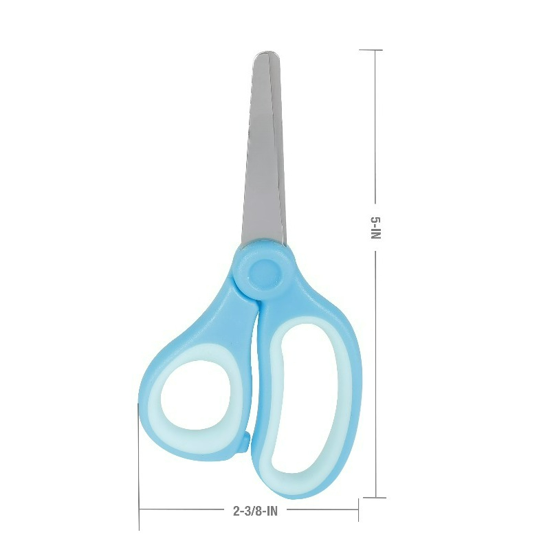 5インチの先端が丸い子供用ハサミ、対象年齢4〜7歳、学用品、 - Herb Scissors 5 Blade のレビューと価格