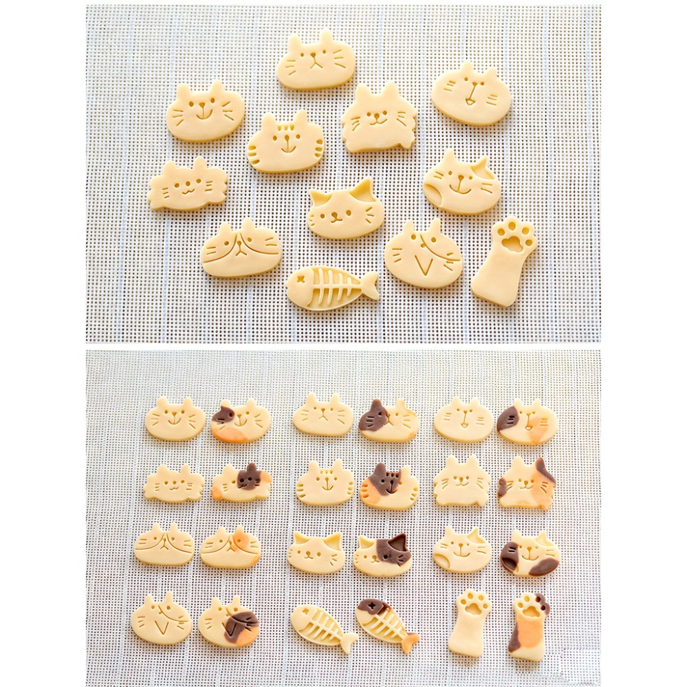 かわいい子猫DIYスタンプクッキーカッター焼き型ベーキングア - Kitchen Gadgets Website のレビューと価格