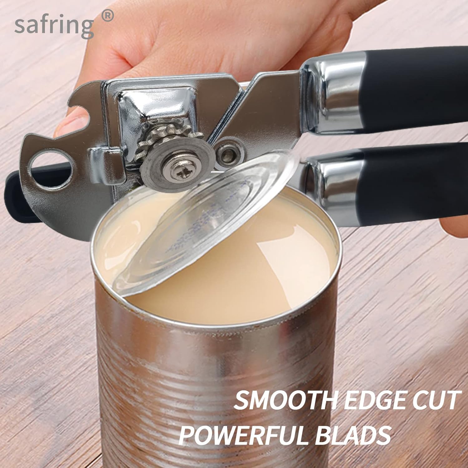 手動缶切り器 手持ち式 頑丈で耐久性のあるステンレス鋼製 刃 - Kitchen Gadgets Made In Usa のレビューと価格