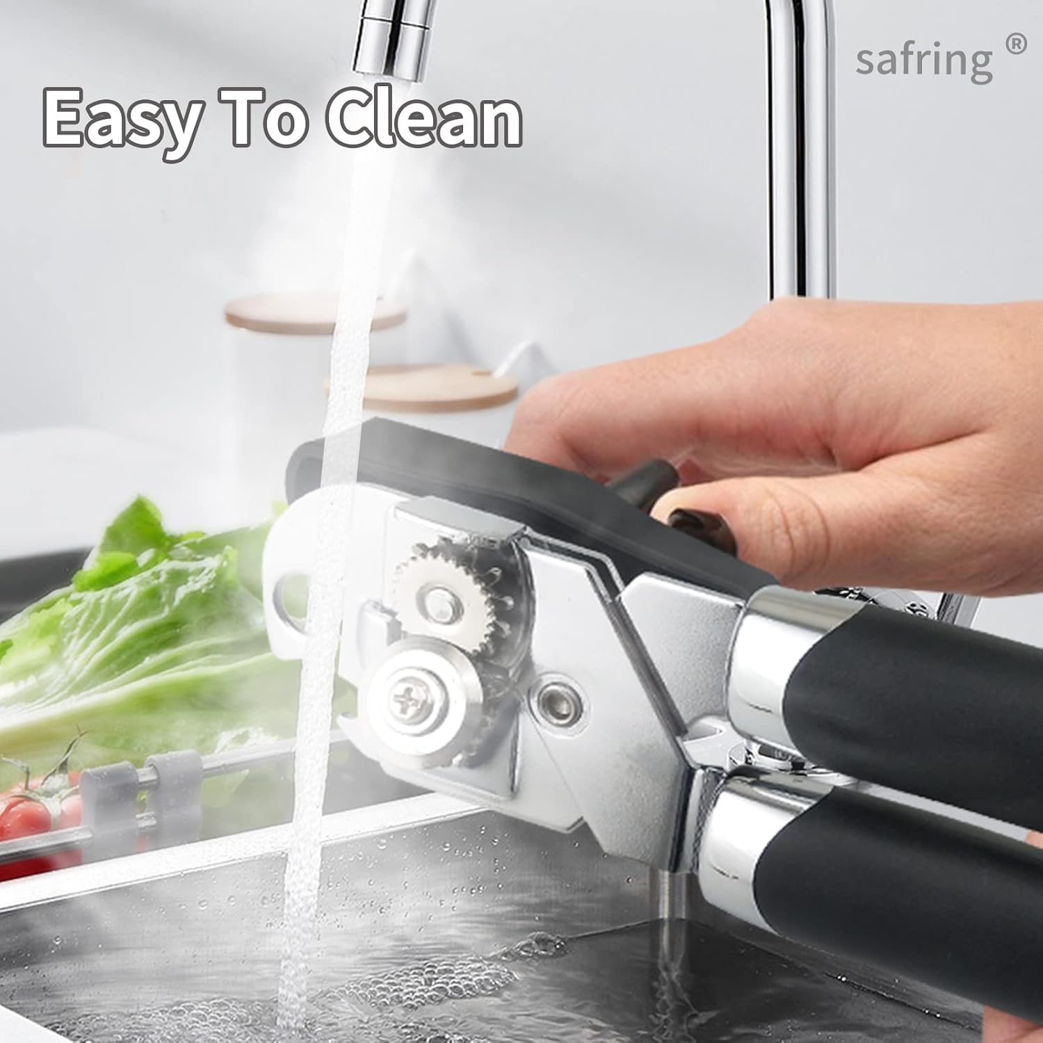 手動缶切り器 手持ち式 頑丈で耐久性のあるステンレス鋼製 刃 - Kitchen Gadgets Made In Usa のレビューと価格