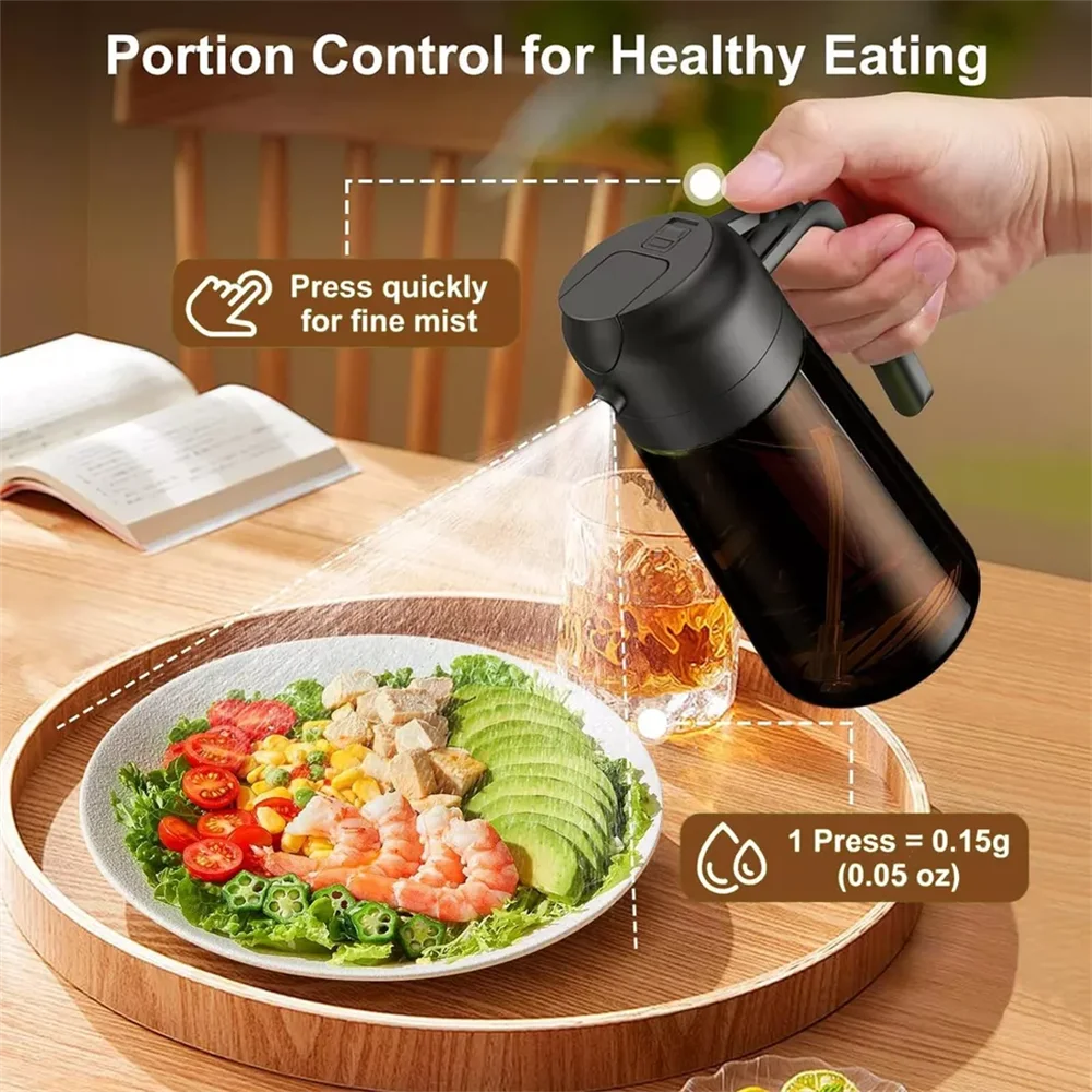 2026年式 2-in-1 ガラス製オイルディスペンサー ス - Kitchen Gadgets Oil Spray のレビューと価格